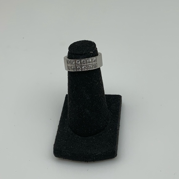 Nwt Double row Diamond CZ stones Stainless steel - Picture 4 of 6